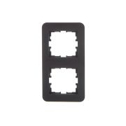 Рамка 2-м ASTI вертикал. черн. бархат LEZARD 7081-4200-152