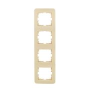 Рамка 4-м ASTI вертикал. крем. LEZARD 7081-0300-154