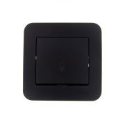 Кнопка звонка 1-кл.СП ASTI 10А IP20 в сборе черн. бархат LEZARD 7081-4242-103