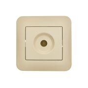 Розетка телевизионная оконечная TV СП ASTI IP20 в сборе крем. LEZARD 7081-0303-130