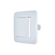 Розетка 1-м СП ASTI 16А IP20 с заземл. с крышкой термопласт в сборе бел. LEZARD 7081-0202-123В