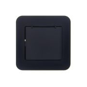 Розетка 1-м СП ASTI 16А IP20 с заземл. с крышкой термопласт в сборе черн. бархат. LEZARD 7081-4242-123В