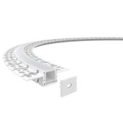 Профиль алюминиевый гибкий для встр. в ГКЛ 2000х20х10мм (60х10мм 2 вылета 20мм макс. шир. ленты 15мм) VARTON V4-R0-70.0001.KIT-2010DG