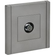 Розетка TV оконечная FORTE&PIANO FP528 сталь IEK FP-A10-O-K46