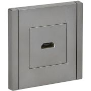 Розетка HDMI FORTE&PIANO FP540 сталь IEK FP-H10-K46