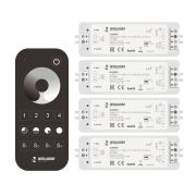 Диммер SMART-SET-PWM-101-72-DIM-PD-SUF Black (5-36В 1х8А x4 ПДУ 13кн 2.4G) IP20 пластик INTELLIGENT ARLIGHT 036201