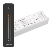 Диммер SMART-SET-PWM-102-72-MIX-SUF Black (12-24В 2х5А ПДУ LINE 2.4G) IP20 пластик INTELLIGENT ARLIGHT 036186