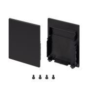 Заглушка SL-LINE-4050-3L-LOW BLACK глухая пластик (комплект) Arlight 044677