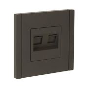 Розетка компьютерная 2-м RJ45 кат.5E FORTE&PIANO FP333 сер. IEK FP-K20-1-K03