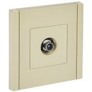 Розетка TV проходная FORTE&PIANO FP429 ваниль IEK FP-A10-P-K10