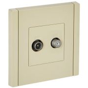 Розетка 2-м TV+SAT FORTE&PIANO FP438 ваниль IEK FP-AF20-O-K10