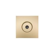 Розетка ТВ проходная СП ZIMA IP20 зол. LEZARD 704-3688-129