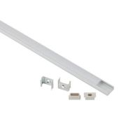 Комплект с накладным анодированным профилем 1506-1m 15х6мм. 1м САВ262 сереб. Эра Б0062757