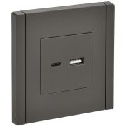Розетка USB A+C 3.1А FORTE&PIANO FP350 сер. IEK FP-U22-D31-K03