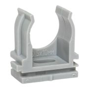 Держатель для труб (клипса) для ручного монтажа d20мм сер. Plast (уп.100шт) EKF derj-z-20sn