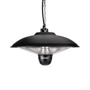 Обогреватель электрический инфракрасный подвесной в корпусе из нержавеющей стали 1.5кВт 3 режима обогрева механическая регулировка Rexant 60-0061