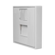 Панель лицевая 1 порт 45х45 Keystone шторка (DIY) SUPRLAN 10-0304-1