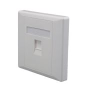 Панель лицевая 1 порт 80х80 Keystone шторка (DIY) SUPRLAN 10-0333-1