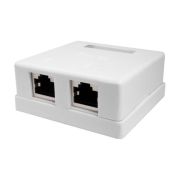 Розетка компьютерная 8P8C RJ-45 FTP кат.5E 2 порта (DIY) SUPRLAN 10-0308-1