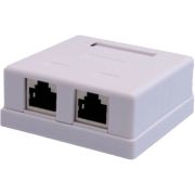 Розетка компьютерная 8P8C RJ-45 FTP кат.6 2 порта (DIY) SUPRLAN 10-0353-1