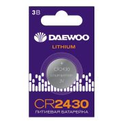 Элемент питания литиевый CR2430 3В BL-1 (блист.1шт) DAEWOO 5058071