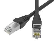 Патч-корд экранированный SLIM CAT6 S/FTP 4х2 28 AWG LSZH 0.5м черн. DKC RN6SF4505BK-28