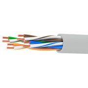 Кабель витая пара кат. 5E неэкранированный U/UTP 4 пары нг(А)-HF для внеш./внутр. прокладки коробка 305м сер. DKC RN5EUUK01UGY