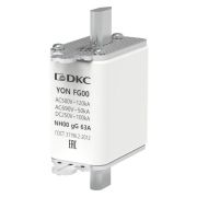 Предохранитель YON ножевого типа FG00 с одинарной индикацией 63А DKC 1FG00-0063