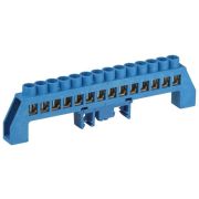 Шина N ноль в комбинированном изоляторе на DIN-рейку ШНИ-8х12-14-Д син. NO-224-113 Эра Б0062953