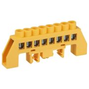 Шина PE земля в комбинированном изоляторе на DIN-рейку ШНИ-8х12-8-Д желт. NO-224-116 Эра Б0062970