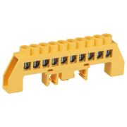 Шина PE земля в комбинированном изоляторе на DIN-рейку ШНИ-8х12-10-Д желт. NO-224-117 Эра Б0062976