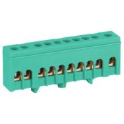 Шина PE земля в изолированном корпусе на DIN-рейку ШНИ-6х9-10-Д зел. NO-224-103 Эра Б0062938