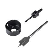 Набор для установки врезных замков 22мм/54мм (перовое сверло/кольцевая пила) Kranz KR-92-0263