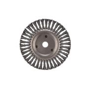 Щетка дисковая для УШМ крученая стальная проволока 200мм отв. 22.23мм Kranz KR-91-1247