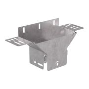 Ответвитель для лотка вертикальный 100х100 с крышкой Стандарт Промрукав PR16.10936