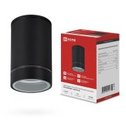 Светильник ПБУ ЦИЛИНДР-1хA60-NL-BL IP54 уличный потолочн. с подсветкой черн. IN HOME 4690612059143