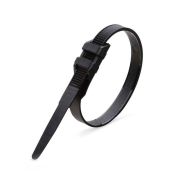 Хомут кабельный КСУ 9х610 с усилен. замком нейлон. черн. (уп.100шт) Fortisflex 91704