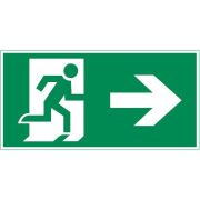 Знак «ФИГУРА / СТРЕЛКА ВПРАВО» 240х120мм для аварийно-эвакуационного светильника IP65 VARTON V5-EM03-60.003.114