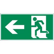 Знак «ФИГУРА / СТРЕЛКА ВЛЕВО» 240х120мм для аварийно-эвакуационного светильника IP65 VARTON V5-EM03-60.003.115
