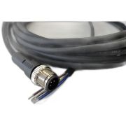 Кабель M12 5A штыревой 5000мм прямой полиуретан свободный конец СЦМ120025-05A-2-05000 черн. СТЭЗ 185210730