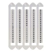 Маркировка для клемм ширина 5мм от 1 до 45 вертикалная ориентация DKC NUTB-5-1-45V