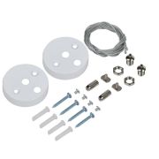 Комплект для подвесного монтажа для свет. LED лин. бел. IEK LT-LDCKD-KPM-K01