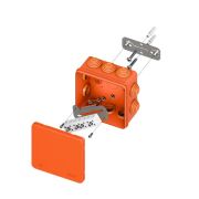 Коробка огнестойкая E45 100х100х50мм IP55 с клеммниками 7 полюсов 0.5-10кв.мм HF EKF plc-kmfr-100-710