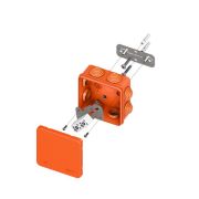 Коробка огнестойкая E45 85х85х40мм IP55 с клеммниками 4 полюса 0.5-6кв.мм HF EKF plc-kmfr-85-406