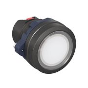 Головка кнопки плоская прозрачная с фиксацией бел. DKC M22P-FLLWP