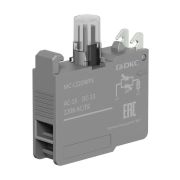 Блок контактный с клеммными зажимами под винт со светодиодом на 220В бел. DKC MC-L220WPS