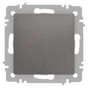 Кнопка Accent 6-109-09 10А-250В IP20 СУ титан Intro Б0063621