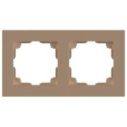 Рамка 2-м СП Accent 6-502-04 шампань Intro Б0063758