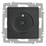 Розетка телевизионная одиночная TV СП Accent 6-301-07 IP20 графит Intro Б0063614