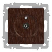 Розетка телевизионная одиночная TV СП Accent 6-301-10 IP20 венге Intro Б0063620